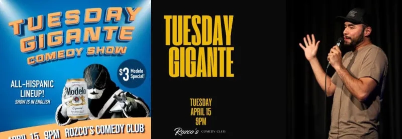 listing Tuesday Gigante: All-Hispanic Line Up Comedy Show