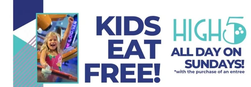 listing Kids Eat Free Sundays